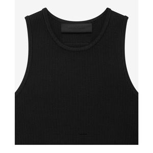 Women’s Fear of God Black Ribbed Crop Tank